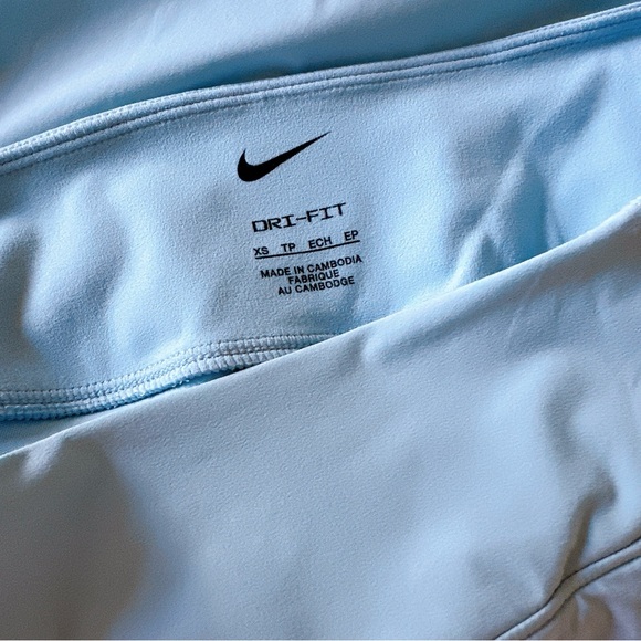 NWOT♥️NIKE BLISS SKORT SKIRT XS OCEAN AQUA BLUE WORKOUT GOLF TENNIS POCKETS RUN - Picture 5 of 6